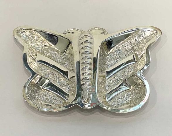 Silver Plated Butterfly Dish Two Parts | 9.0 inch