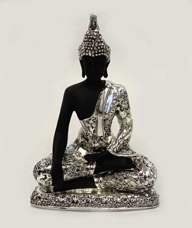 Buy Silver Buddha Black Decor | 7.7″
