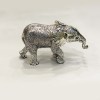 Exquisite Artistic Silver Elephant Statue | 8.0″ long