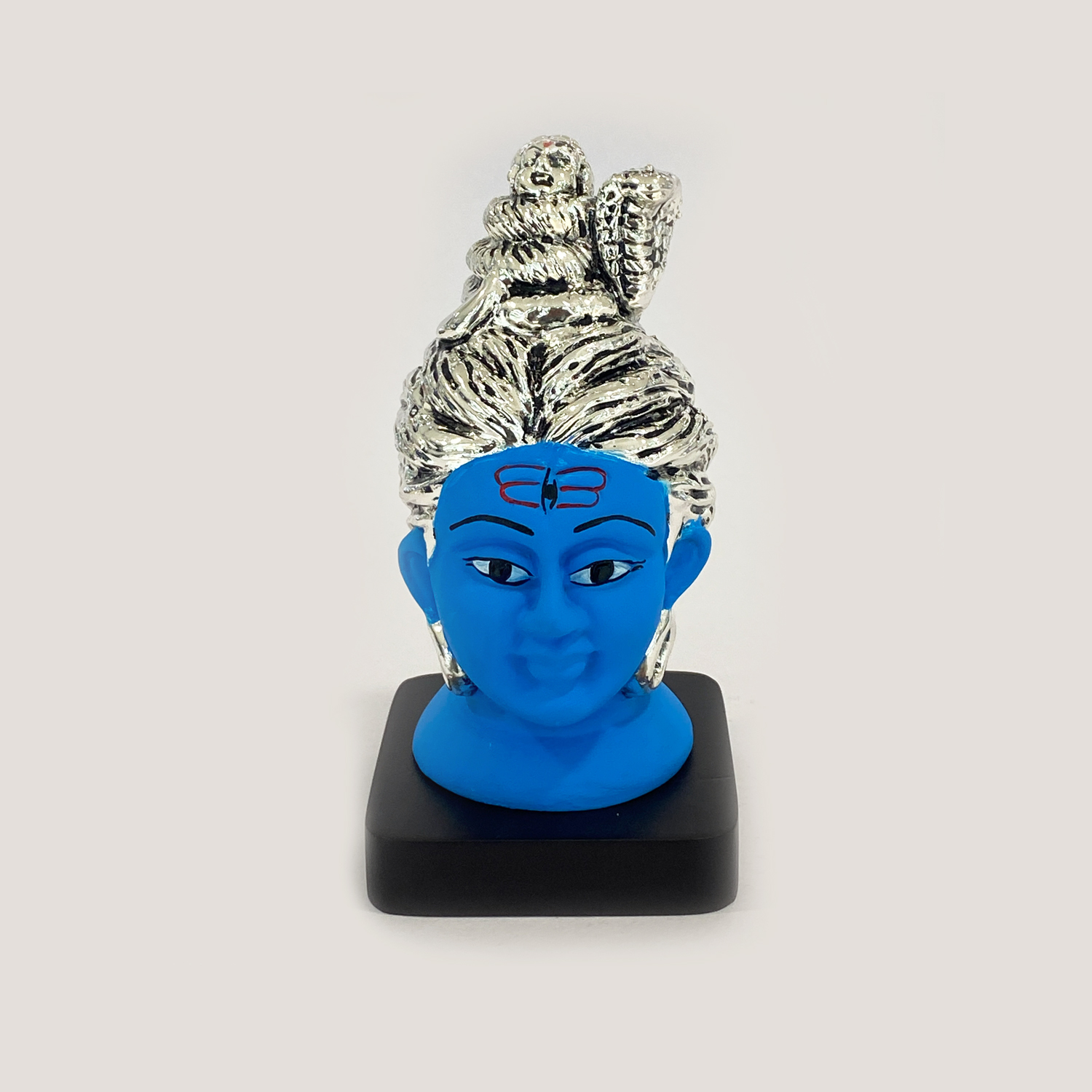Artistic Silver Shiv Head Blue | 5.5 Inch