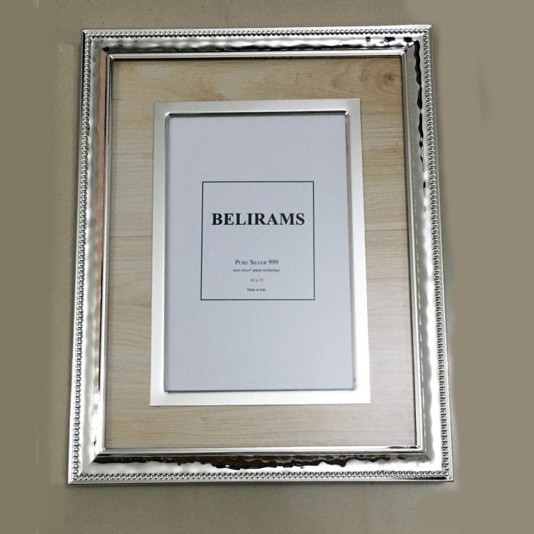 Silver Photo Frame Gift Dual size photo option 10×15 and 15×20 cm