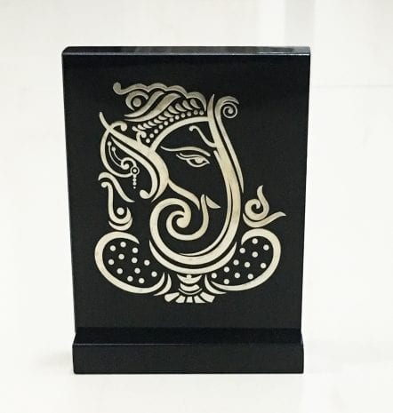 Buy Silver Foil DOT Ganesh with Price – 4.5 Inch