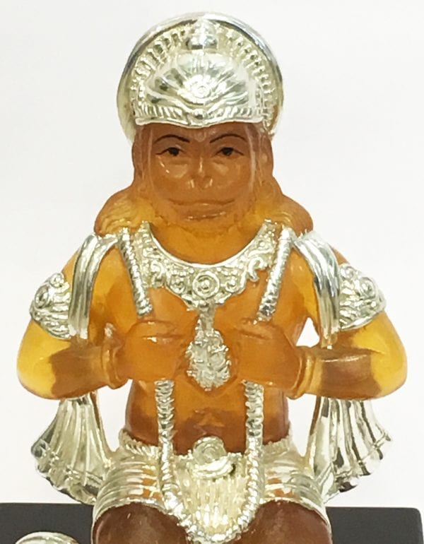 Buy Silver Hanuman Statue Gift Online 7.5″ Resin Silver BELIRAMS SILVER GIFTS