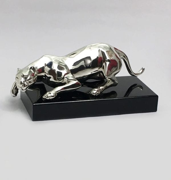 Best Silver Panther Jaguar Statue Gift BELIRAMS SILVER GIFTS