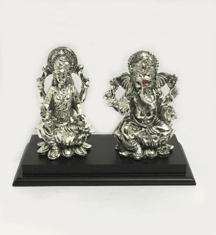 Buy Silver Laxmi Ganesh with Price in India | 7.5 Inch