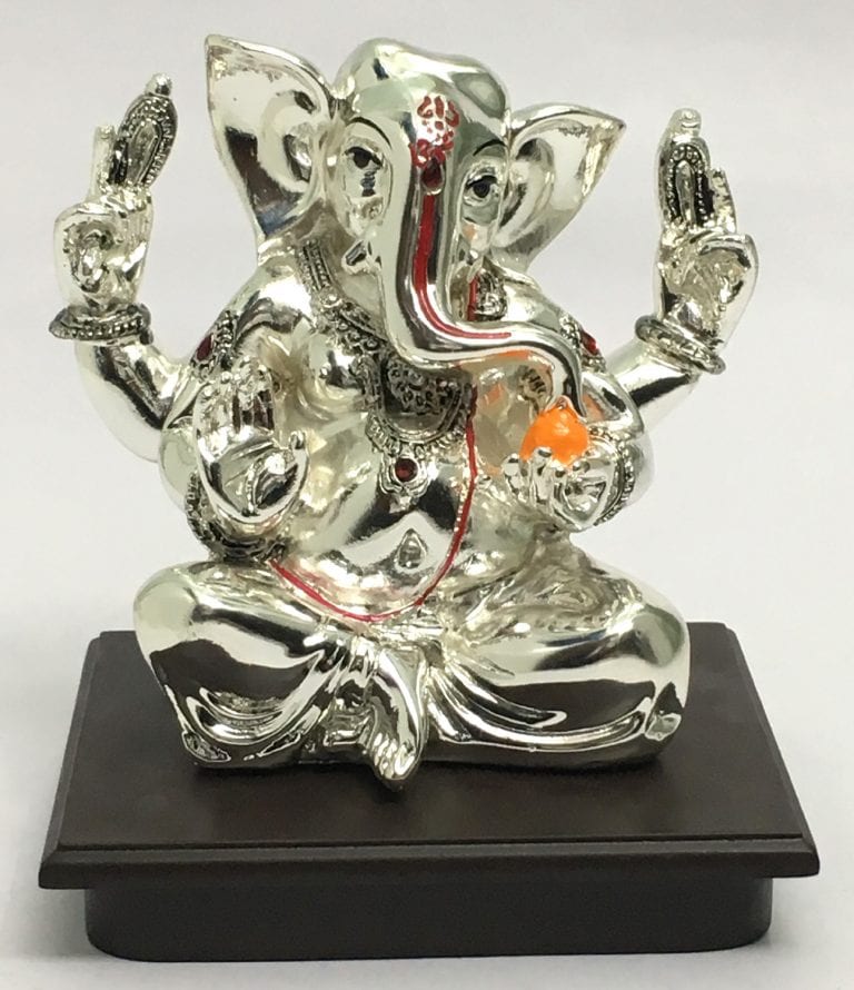 Pure Silver Ganesh Murti with Price Online BELIRAMS SILVER GIFTS