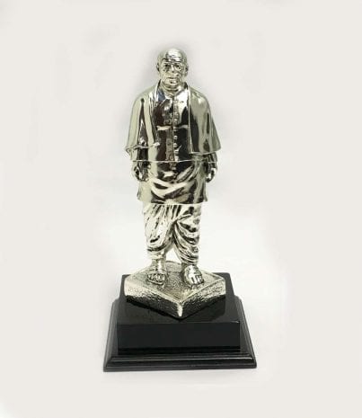 Buy Silver Statue of Sardar Patel – 10 Inch