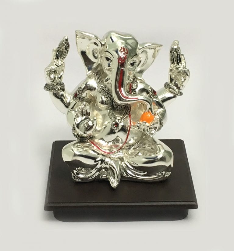 Pure Silver Ganesh Murti with Price Online BELIRAMS SILVER GIFTS