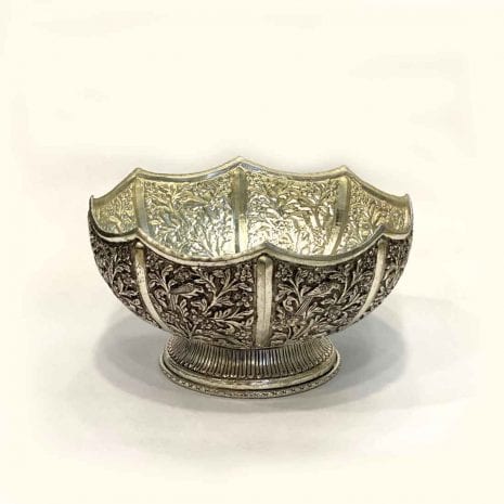 Antique Silver Plated Bowl | 8 inch