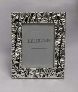 Classic Silver Photo Frames - Zig Zag | 5x7" Photo Size