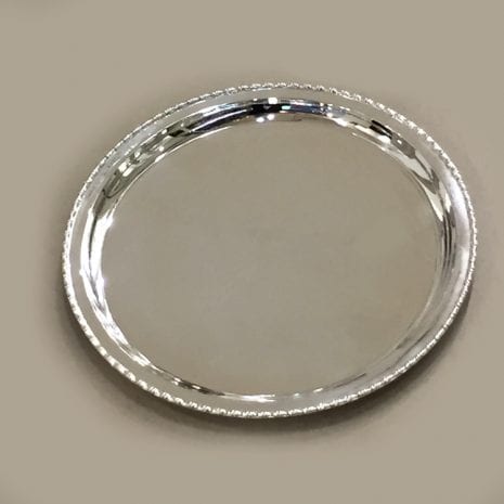 Silver Dinner Plate Bamboo Pat. – 11″ size | 92.5%