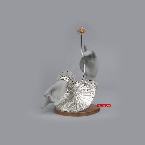 Artistic Silver Blessing Hands Sculpture | Small