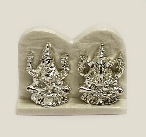 Cute Mini Silver Laxmi Ganesh Pair | 2.2 Inch