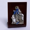 A Mini Silver Radha Krishna Plaque | 3.5″