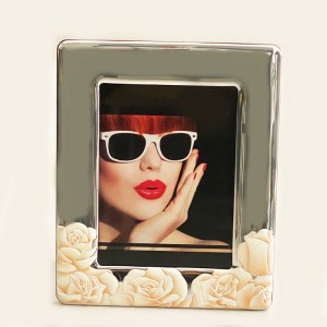 Fine Flowers Silver Photo Frame | 18x24 cm photo size