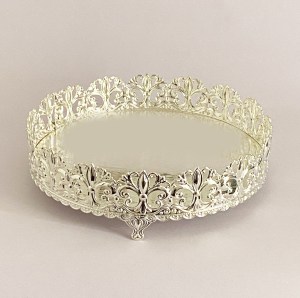 Gorgeous Silver Plated Centerpiece | 10" dia
