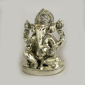 Buy Ashirwad Silver Ganesh Statue | 4.5 inch