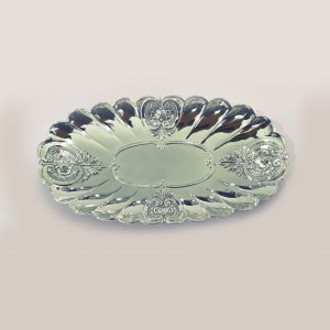 Silver Plated Oval Dish | 10 Inch