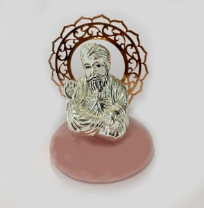 Mini Silver Guru Nanak Dev Idol | 3.5 inch