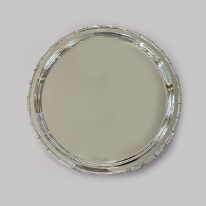 Silver Dinner Plate Bamboo - II | 11" size | 92.5%