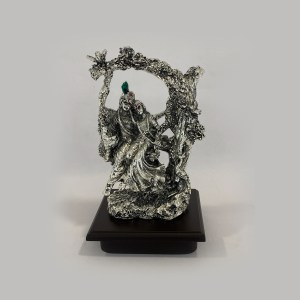 Silver Radha Krishna on Jhoola | 7 Inch