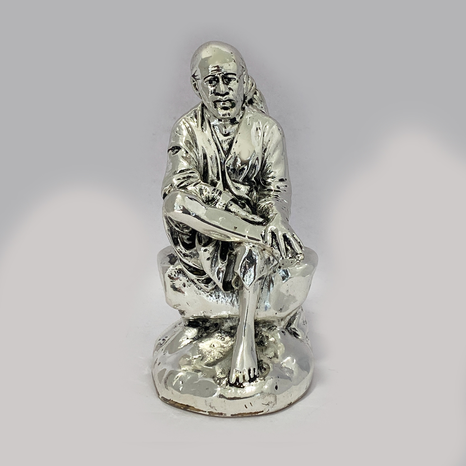 Best Silver Sai Baba Statue | 6.2 Inch