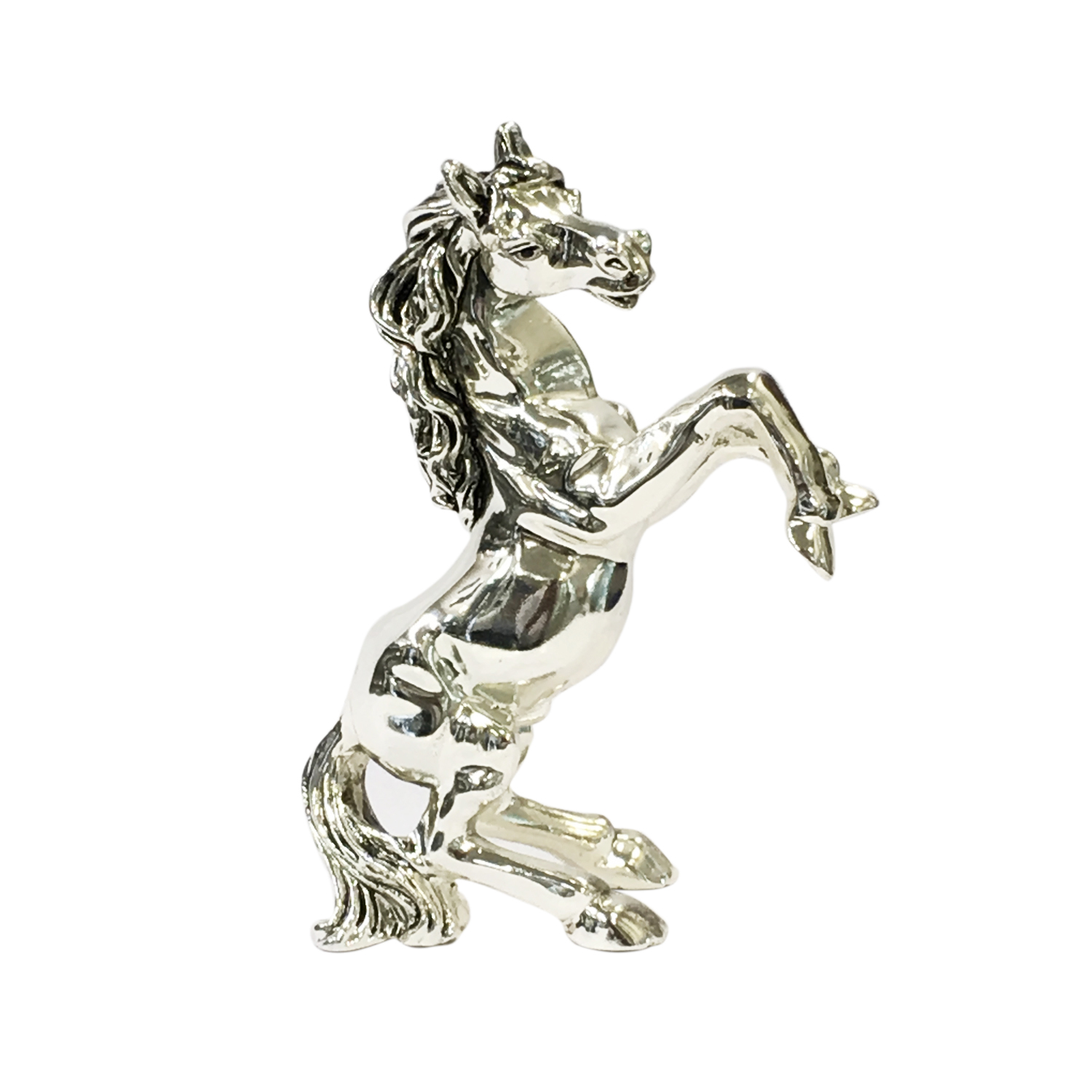 Standing Silver HORSE statue | 4.5″