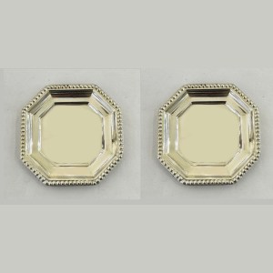 Silver Plated Set of Two Coasters | 3.5x35" each