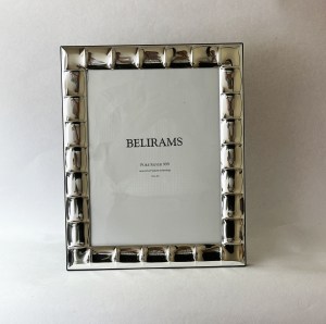 Fine Silver Squares Picture Frame | 18x24 cm