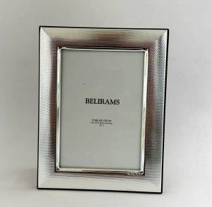 Dotted Motif Silver Photo Frame | 9x13 cm Photo Size