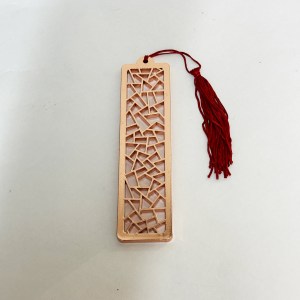 A Superfine Copper Bookmark Zig Zag Cutout | 6" long