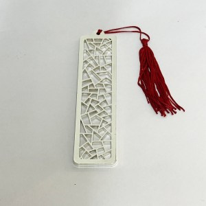 Classic Silver Bookmark Zig Zag Cutout | 6" long