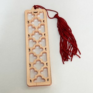 Gorgeous Copper Bookmark Flower Cutout | 6" long