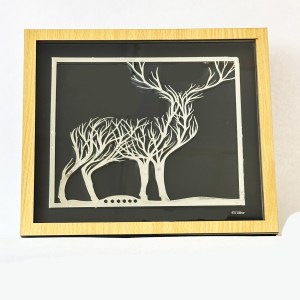 a Gorgeous Silver Wall Plaque of a Dear | 11.7