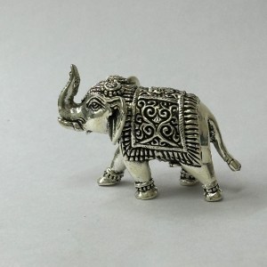 Pure Silver Mini Elephant Artistic | 1.7 Inch Long