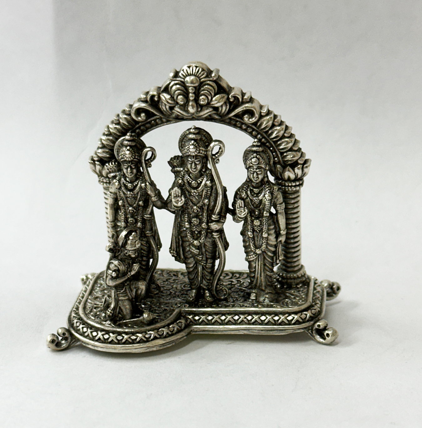 Pure Silver Ram Darbar in Superfine Details | 54 mm Ht
