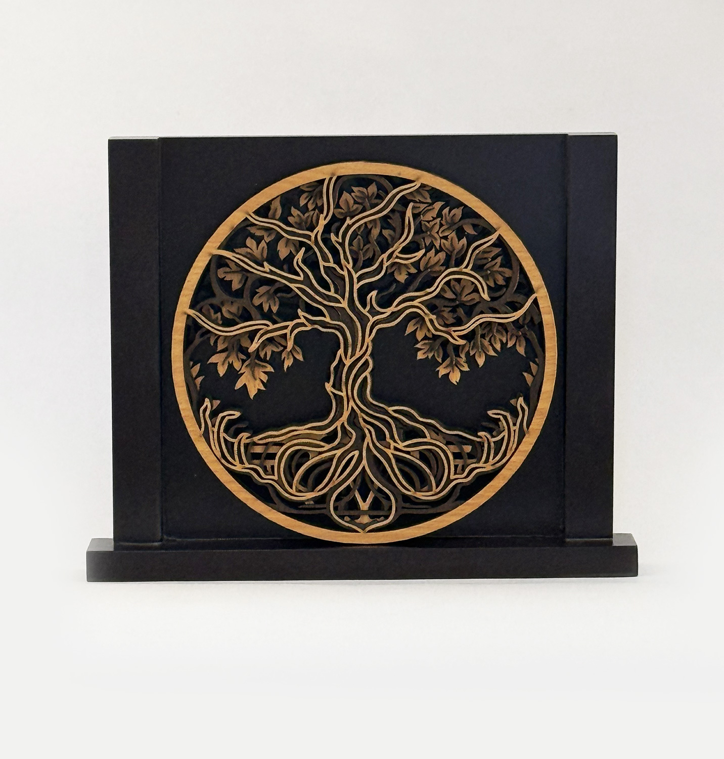 Fine Deep Details Combination Wood Tree of Life | 11.5×9.2