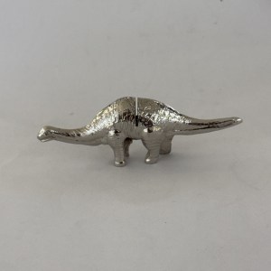 Unique Mini Pure SIlver Dinosaur Card Holder | Size 3.2"