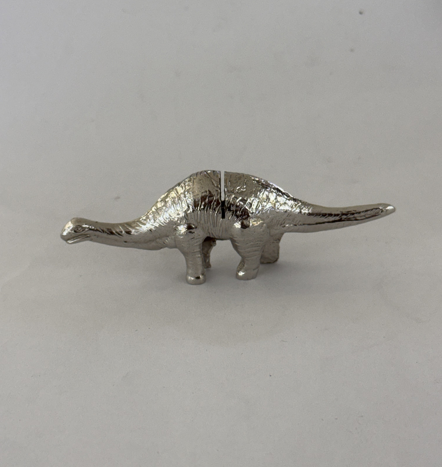 Unique Mini Pure SIlver Dinosaur Card Holder | Size 3.2″
